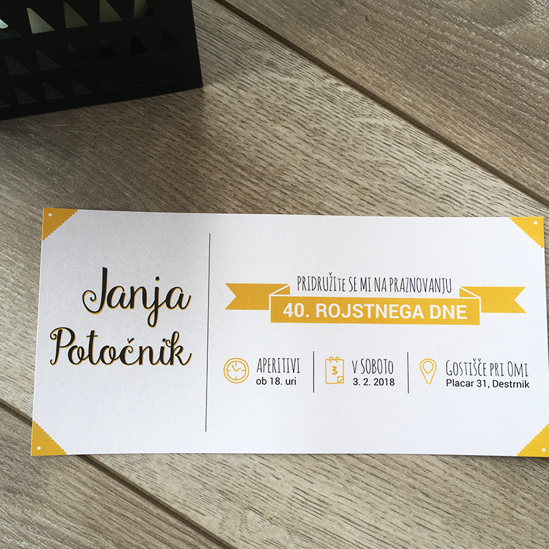 Elegantno vabilo za 50. rojstni dan 3 Elegantno vabilo za 50. rojstni dan 3