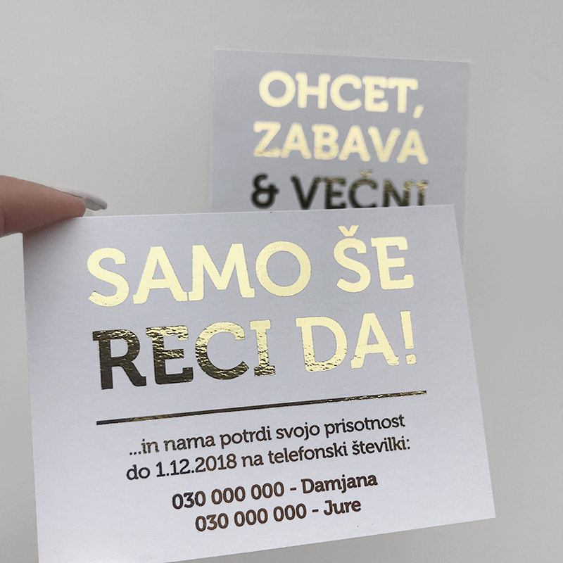 Poročno vabilo: Zlato 3 Poročno vabilo: Zlato 3